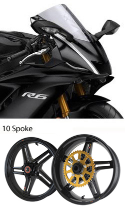 Marchesini M7RS Genesi Motorcycle Wheels for Yamaha YZF-R6 2017
