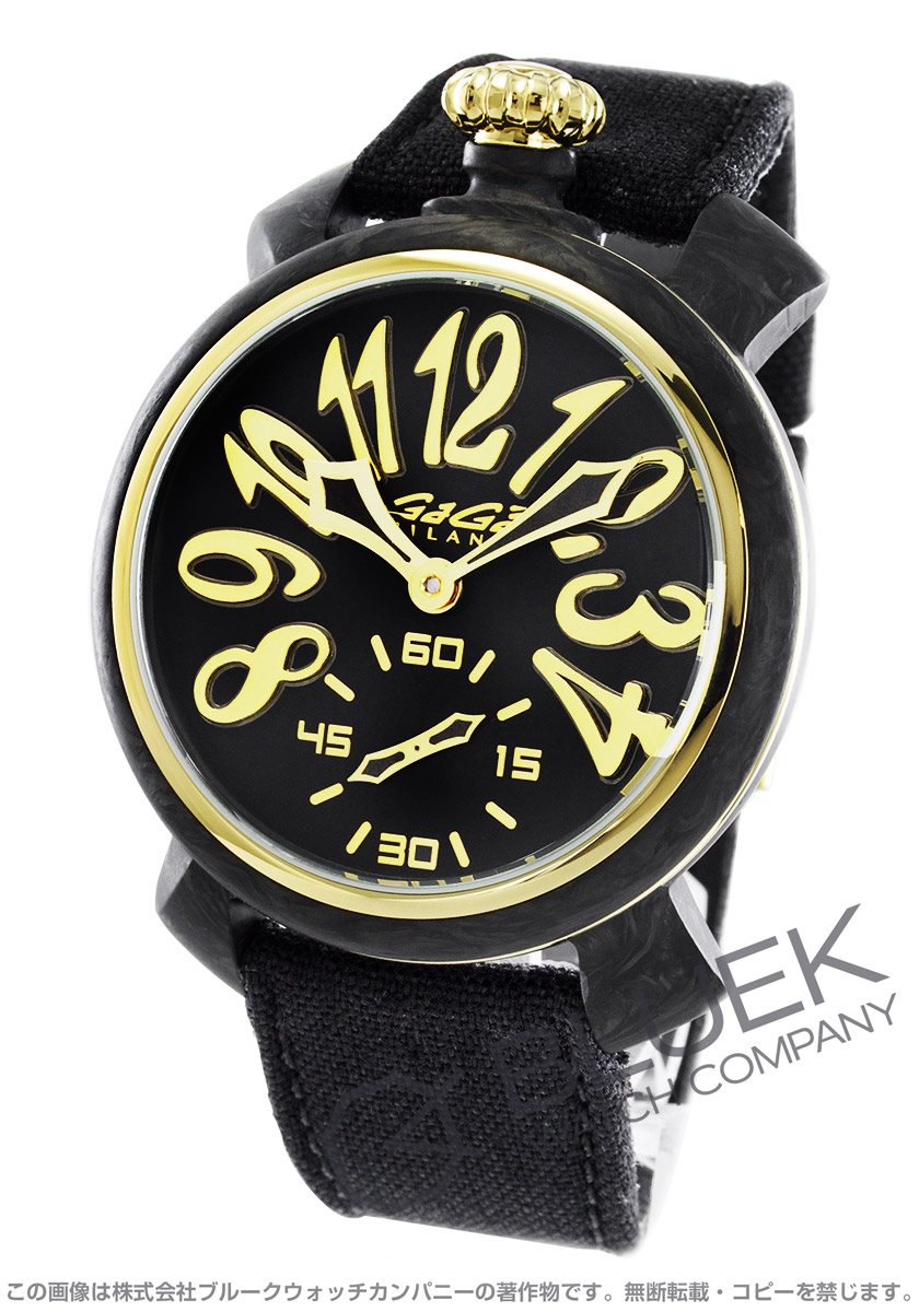 ガガミラノ マヌアーレ48mm カーボン 世界限定300本 コーデュラレザー