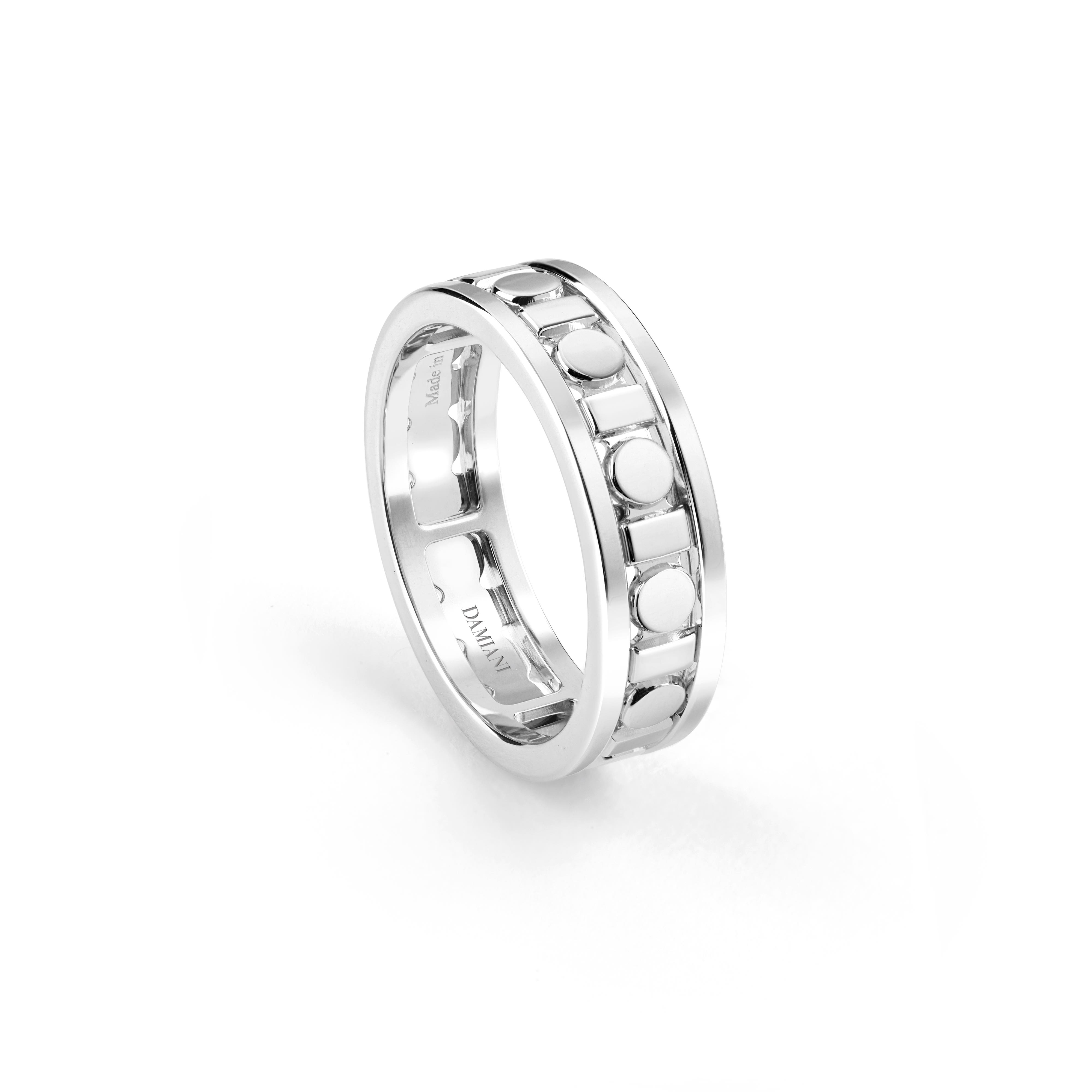 ホワイトゴールド、ダイヤモンド、リング、5,7 mm. - Damiani BELLE