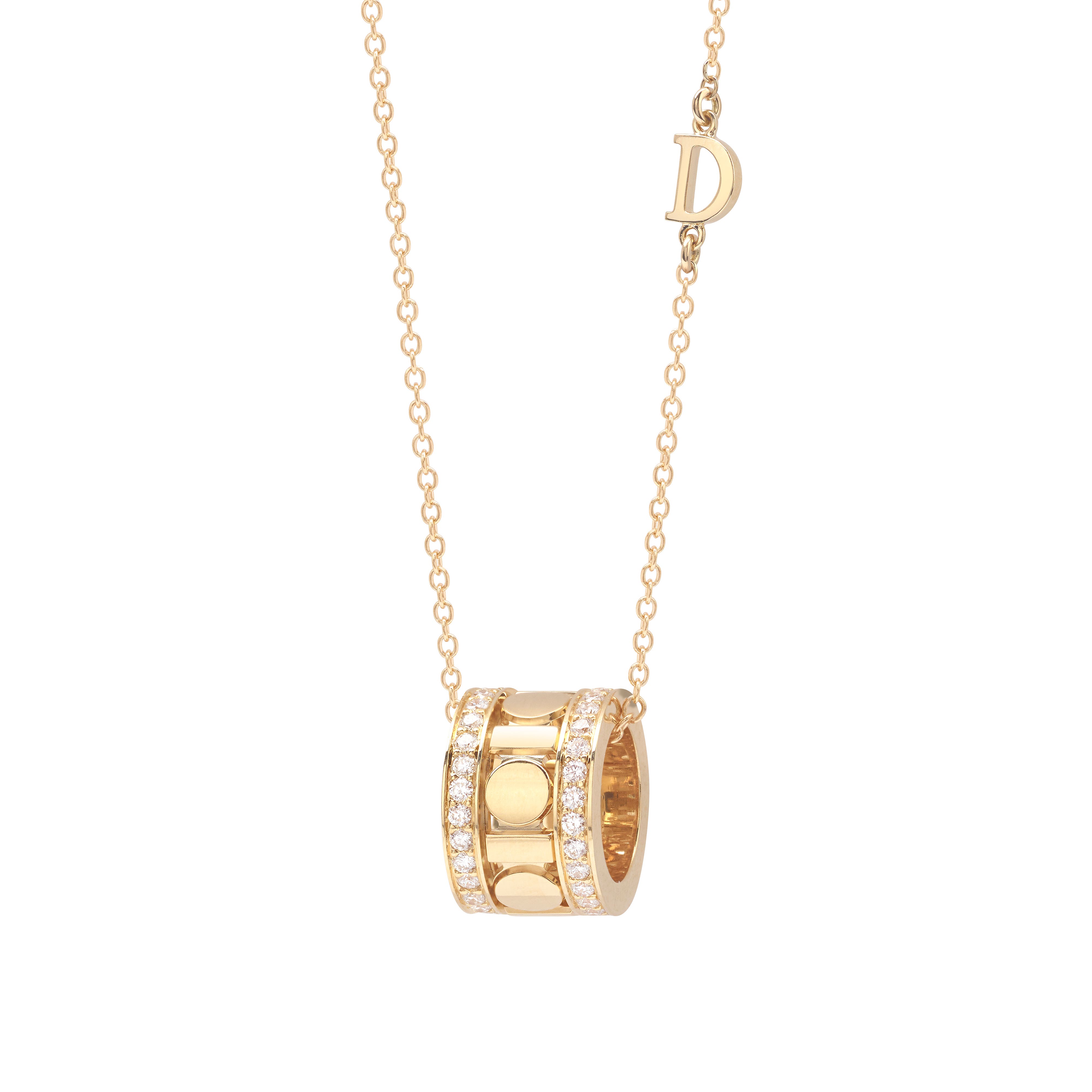 イエローゴールド、ダイヤモンド、ネックレス、8,30 mm. - Damiani