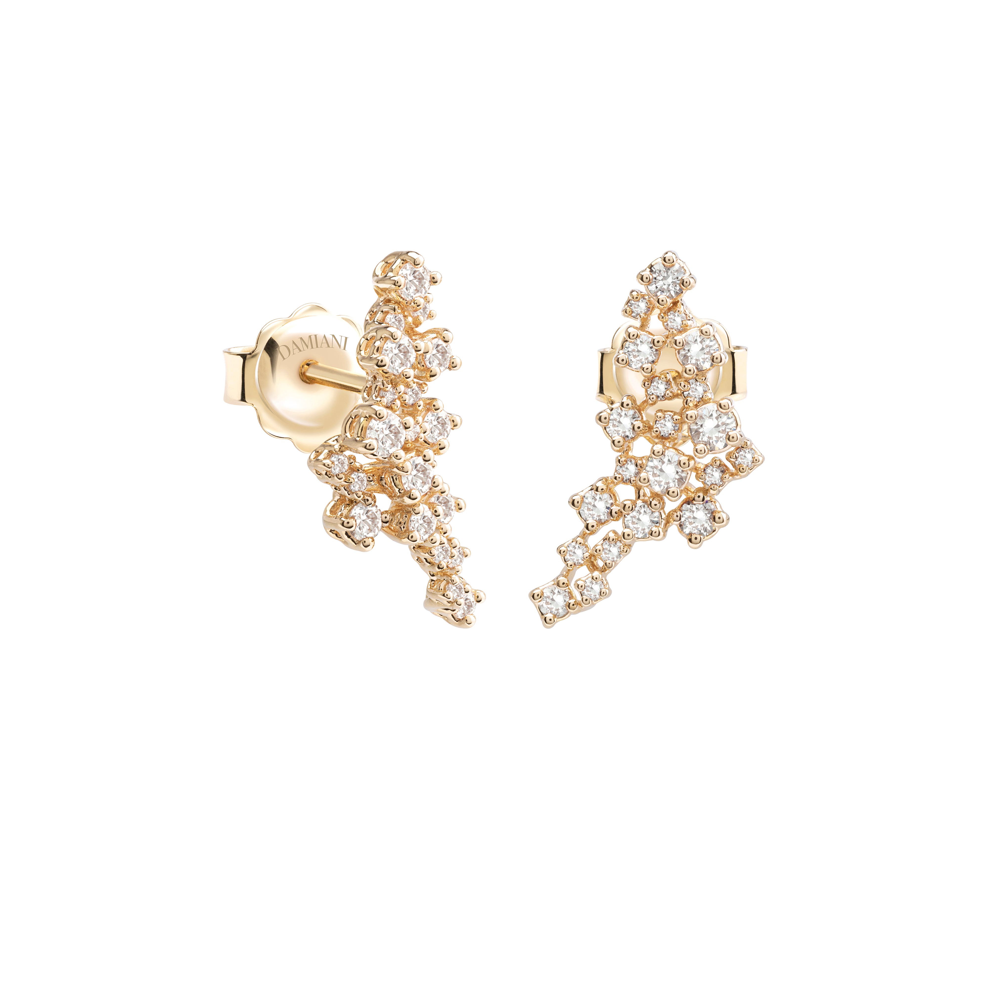 イエローゴールド ダイヤモンド ピアス - Damiani MIMOSA