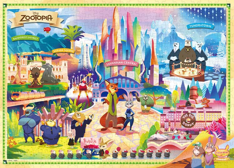 TEN-D500-645 ディズニー ズートピアへようこそ 500ピース テンヨー の