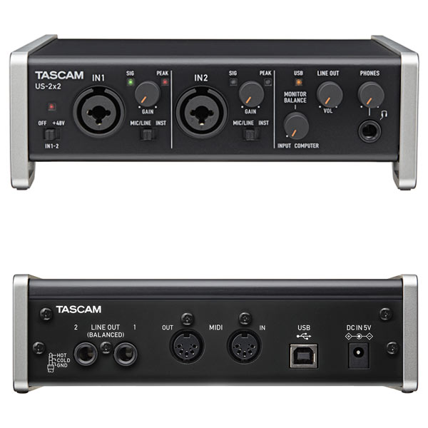 TASCAMの低価格で高音質なオーディオインタ0フェイスUS-2x2-CUをご紹介