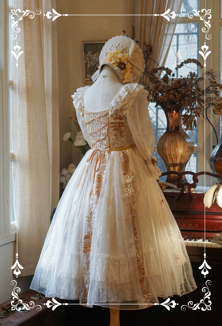 ZeeYe Studio -Monica's Garden- Vintage Classic Lolita OP Dress