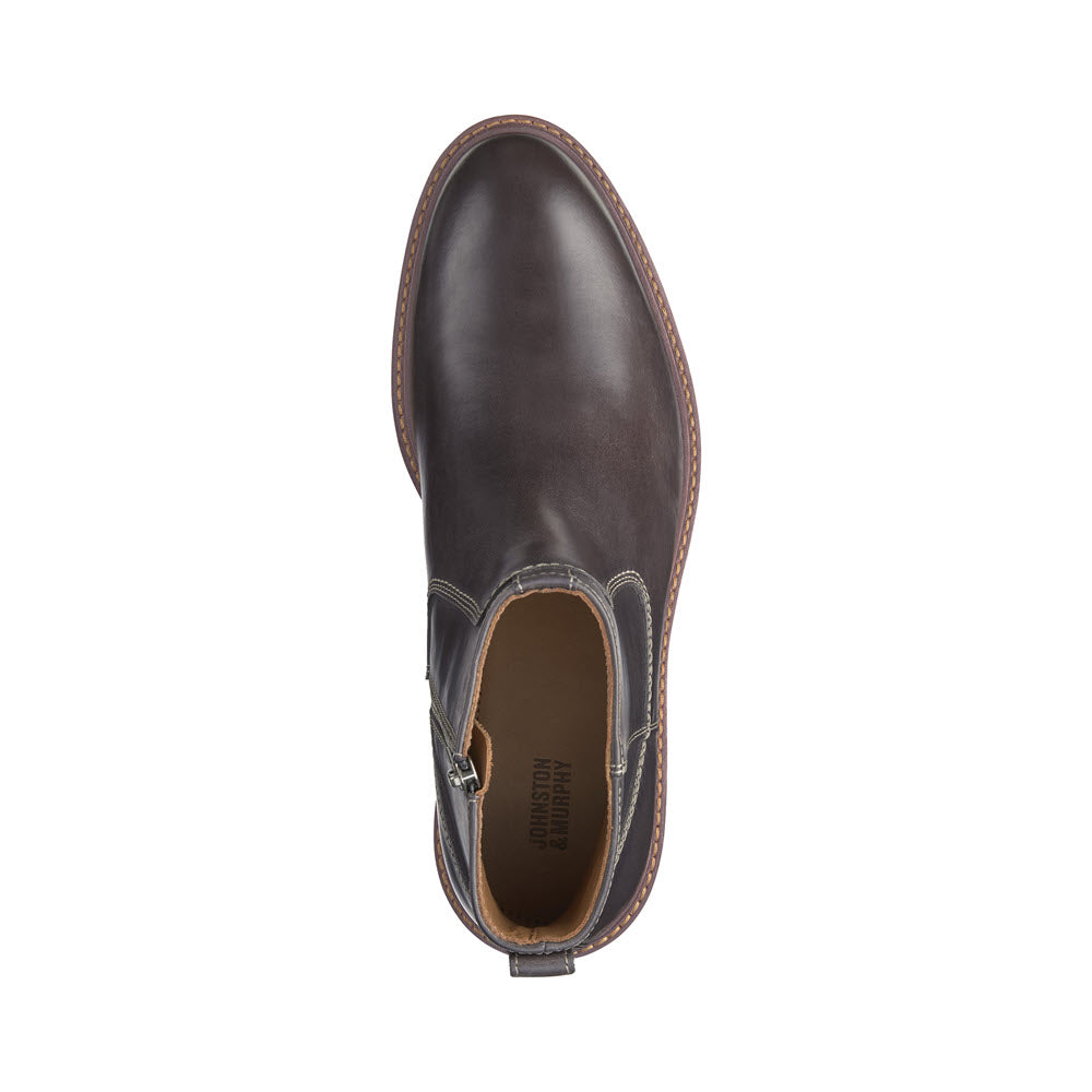 JOHNSTON & MURPHY BARRETT ZIP BOOT CHARCOAL - MENS - Lamey