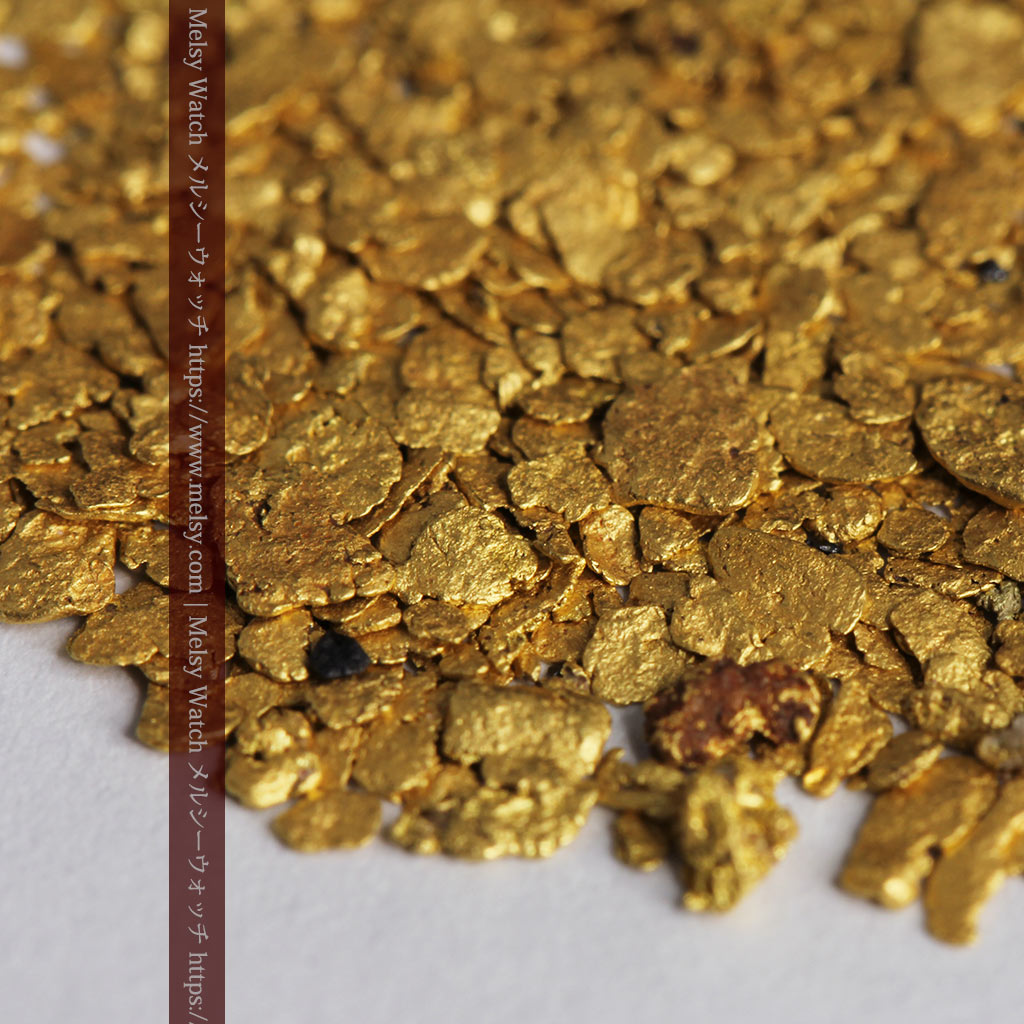 3.07gの小さな砂金・薄片金 ビクトリア州Mitta Mitta産