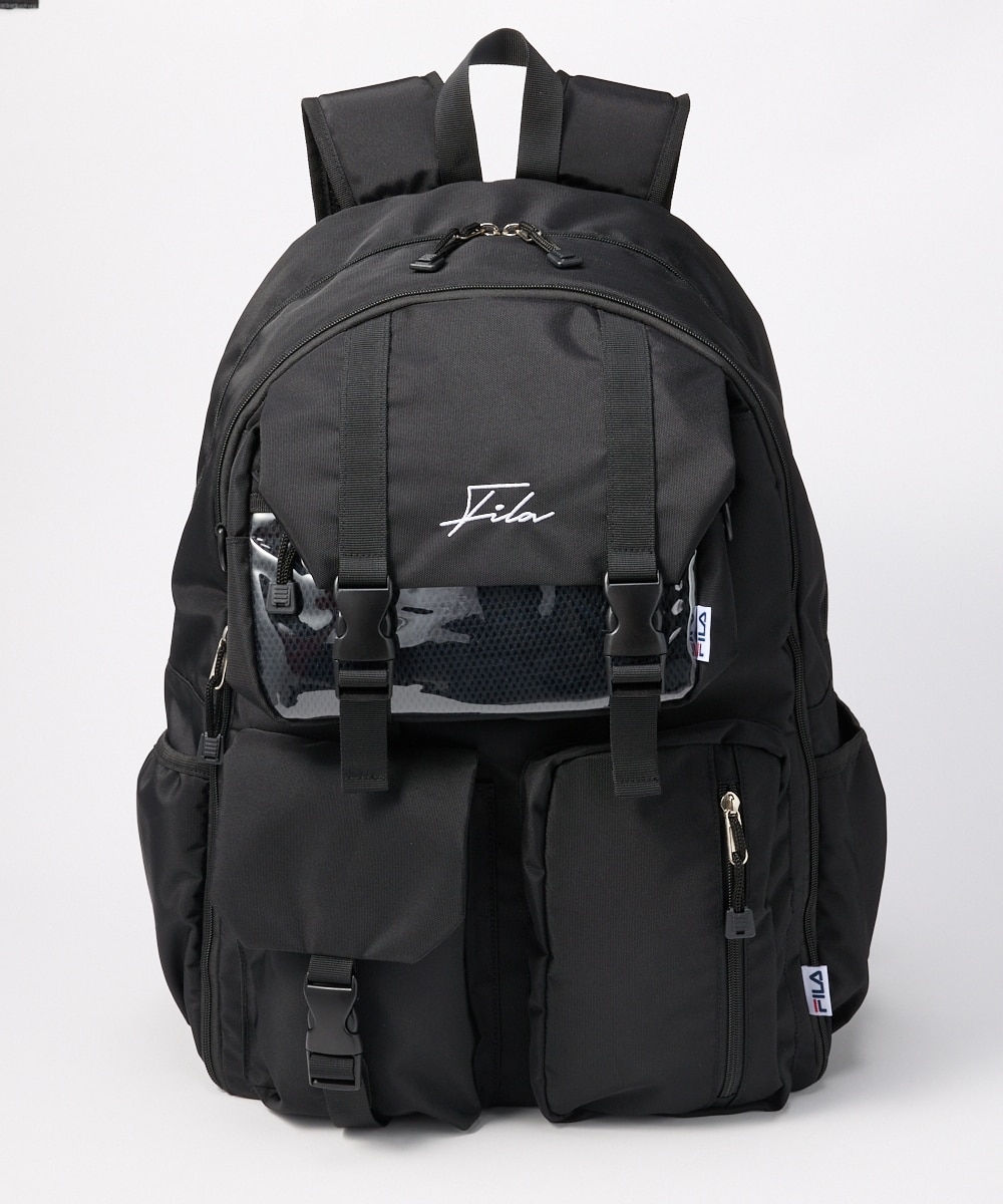 FILA ショルダーバッグ付拡張型11ポケットはっ水ドデカリュックサック