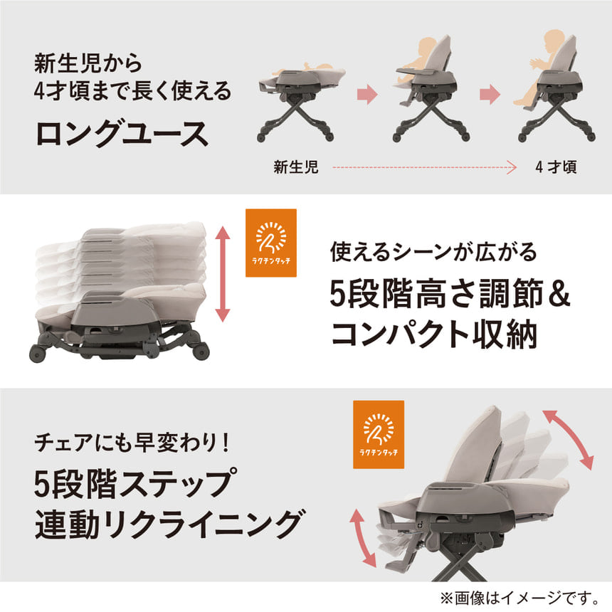 コンビ 電動ハイローチェア ホワイトレーベル ネムリラ コードレス