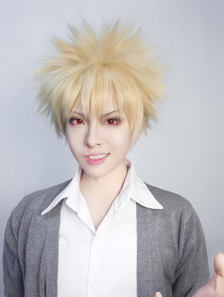 高品質 実物撮影 僕のヒーローアカデミア 爆豪勝己 ばくごう コスプレ