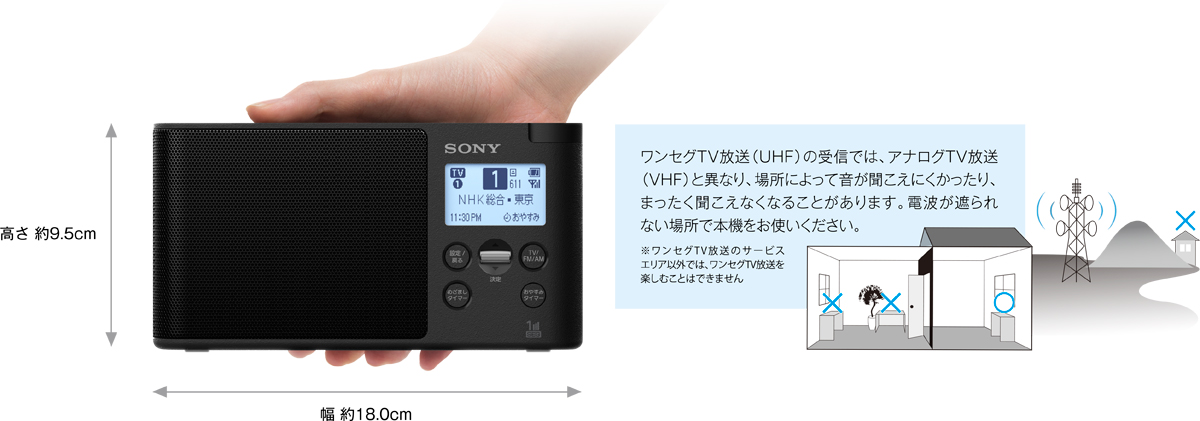 XDR-56TV 特長 : 本体デザイン・操作性 | ラジオ／CDラジオ・ラジカセ