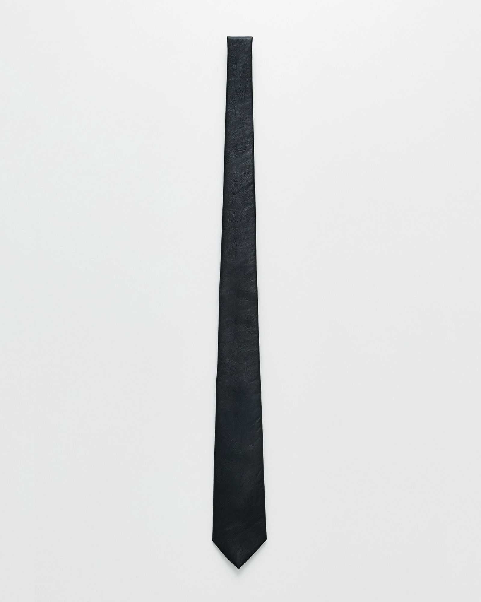OUR LEGACY - TIE Black Real Fake Leather | River
