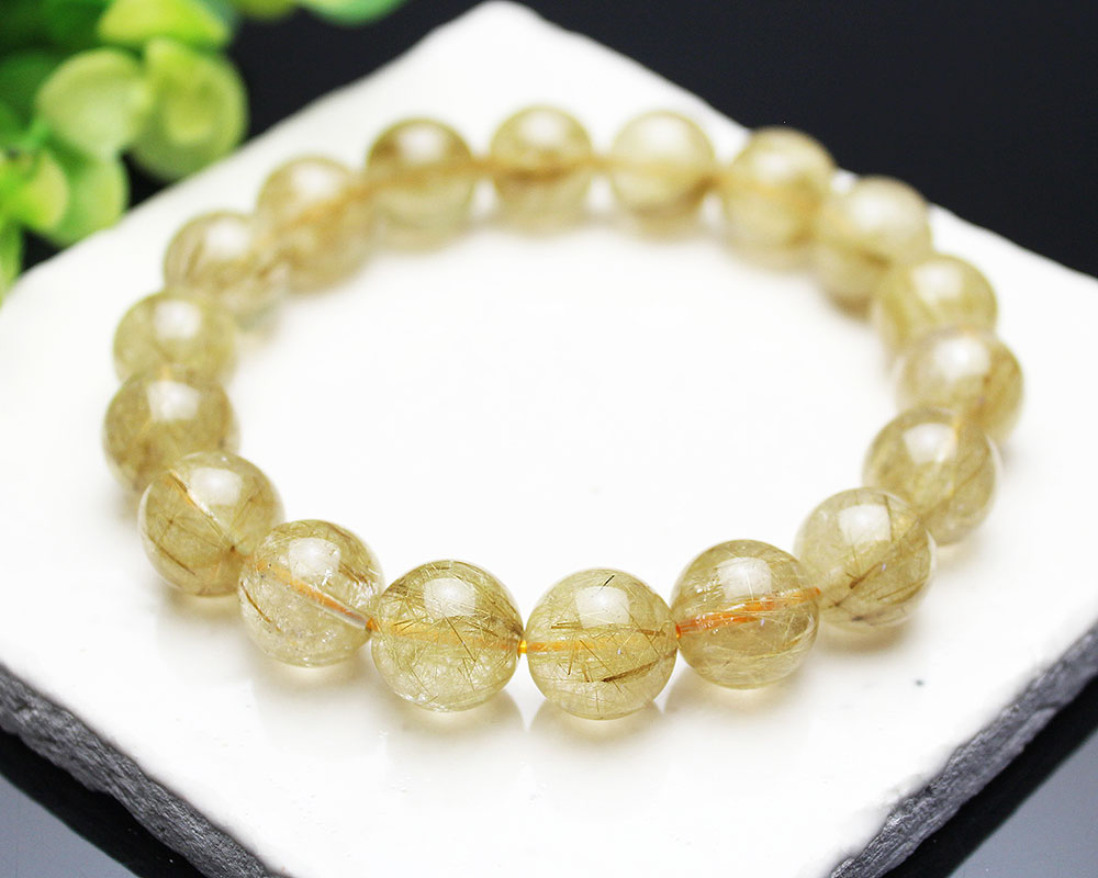 セール20%OFF】【上質】 12ミリ ルチルクォーツ （金線入水晶