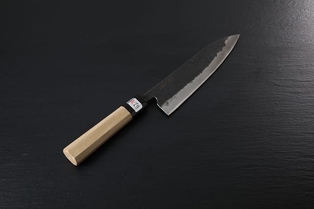 未使用】 左利き用 藤原照康作 房近 薄刃包丁 180mm 未使用】 左利き用