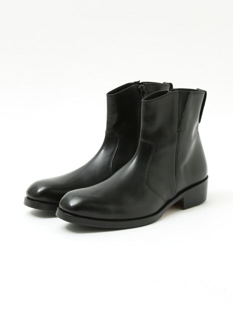 5351 POUR LES HOMMES - サイドゴア ジップブーツ ブラック 4cmヒール