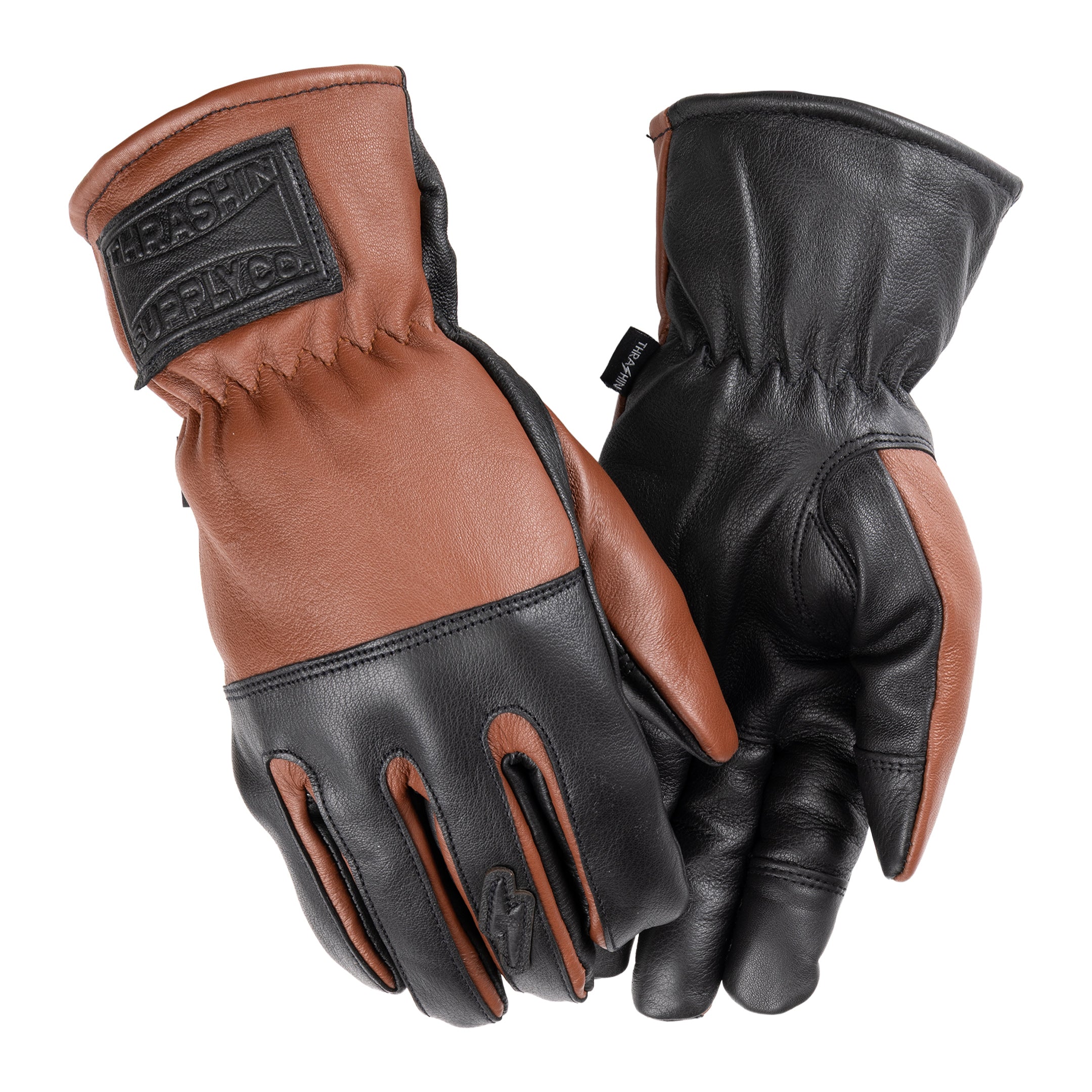 Thrashin Supply® Ace Roper Glove - Leather - Black / Brown