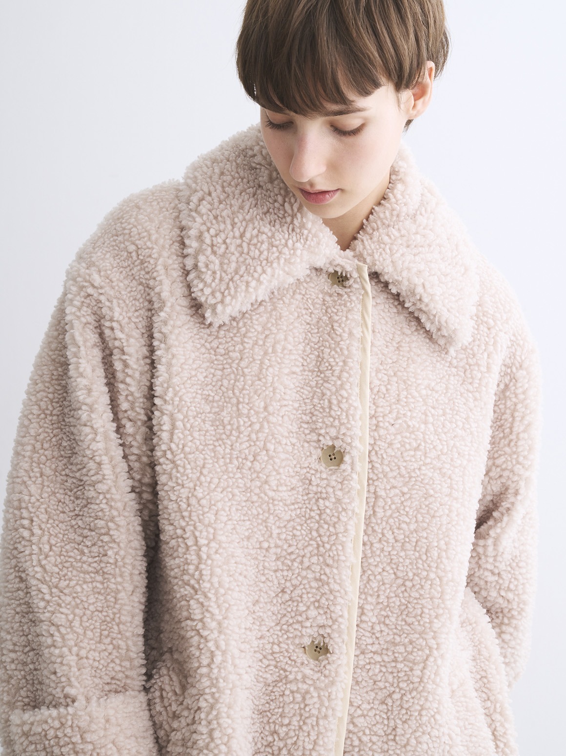 Ecopel boa long coat｜スリードッツ オフィシャルオンラインショップ