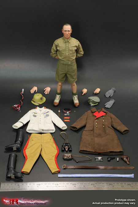 3R】GM651 WW2 Erwin Rommel-Desert Fox General Field Marshal of
