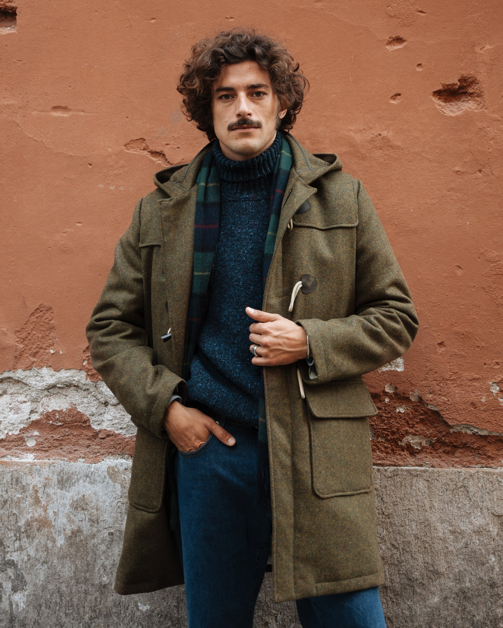 ジャケット・アウター cantate pile duffle coat 46 ジャケット