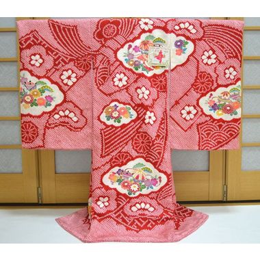 お宮参り着物 女の子 初着 産着 総絞り om-l-331 商品詳細｜お宮参り