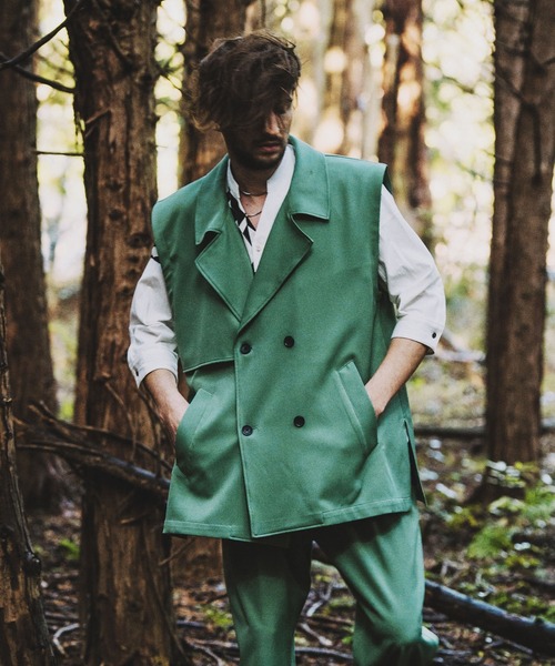 NO ID.（ノーアイディー） ベスト ジレ 「NO ID.」Big Trench Vest