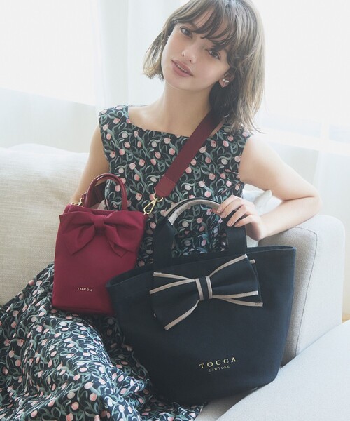 TOCCA（トッカ） トートバッグ RIBBON KNOT CANVASTOTE キャンバス