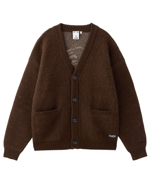 X-girl（エックスガール） カーディガン FACE JACQUARD KNIT CARDIGAN