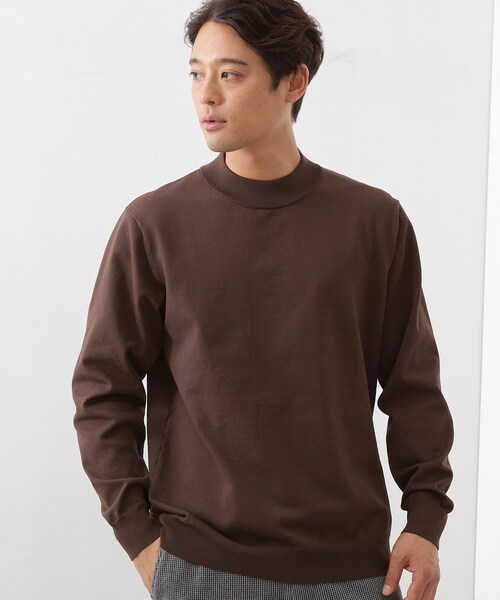 THE SHOP TK セーター ニット 「冬のビジネスシーンに最適」モック