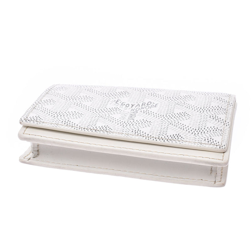 ゴヤール名刺入れ 白 ユニセックス PVC カードケース GOYARD 中古
