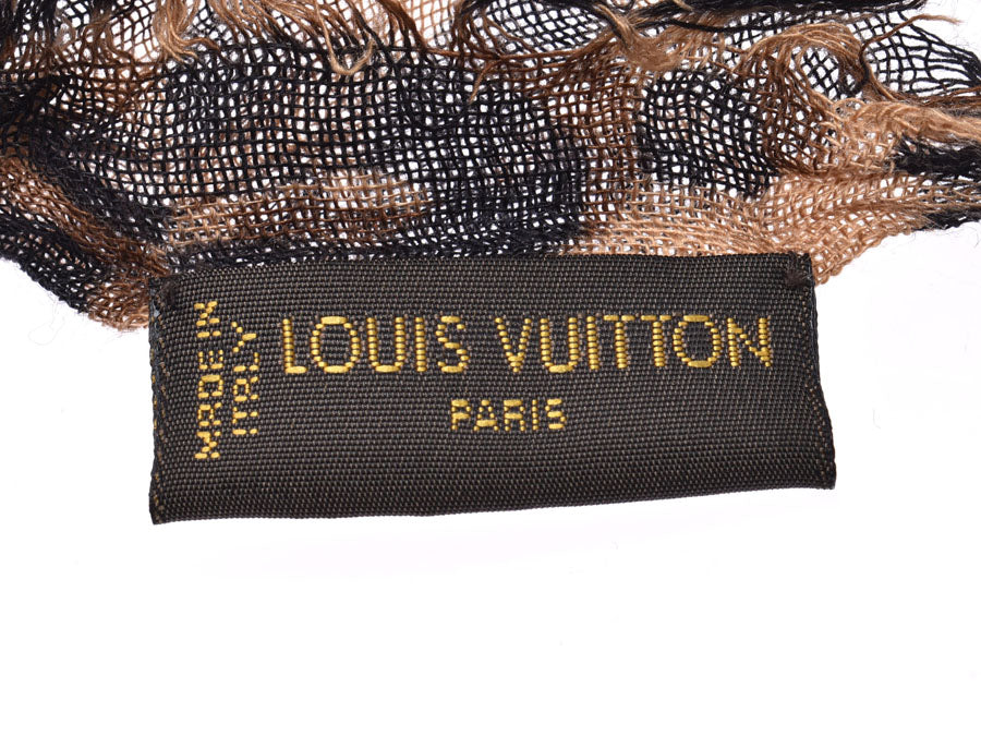 ルイヴィトンレオパード ブラウン系 ユニセックス ストール LOUIS