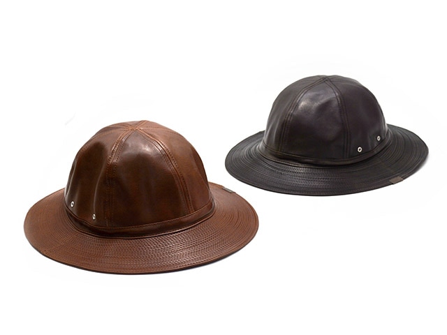 全2色【Mr.FATMAN/ミスターファットマン】2024AW「Leather Fatigue Hat