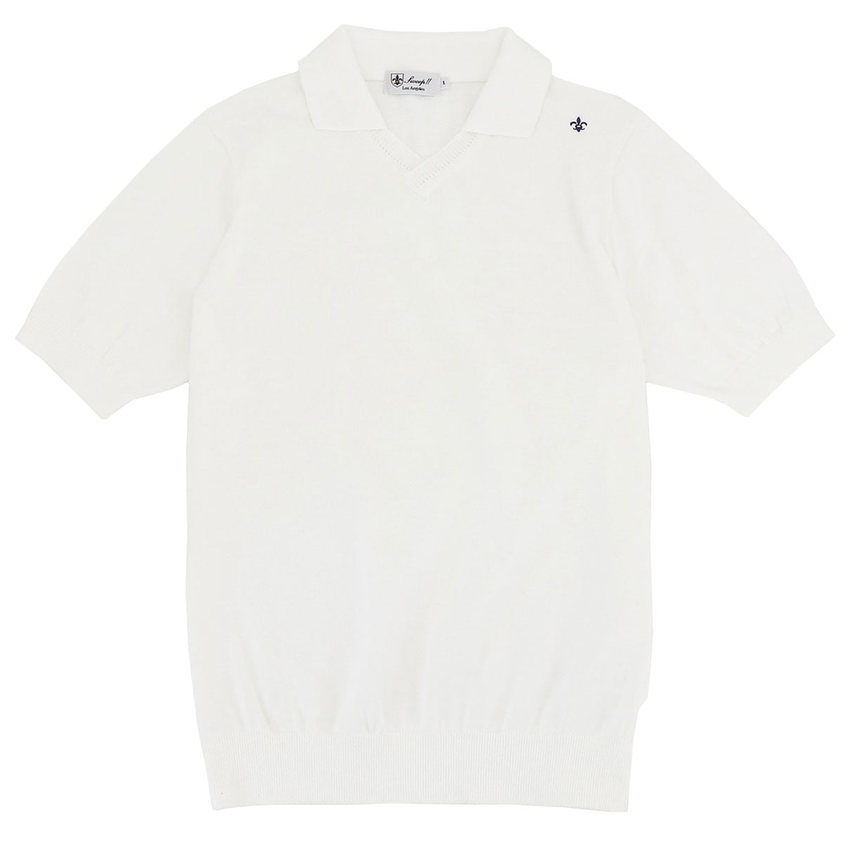 40％OFF】スキッパーポロ サマーニットSL190003 WHITE（ホワイト