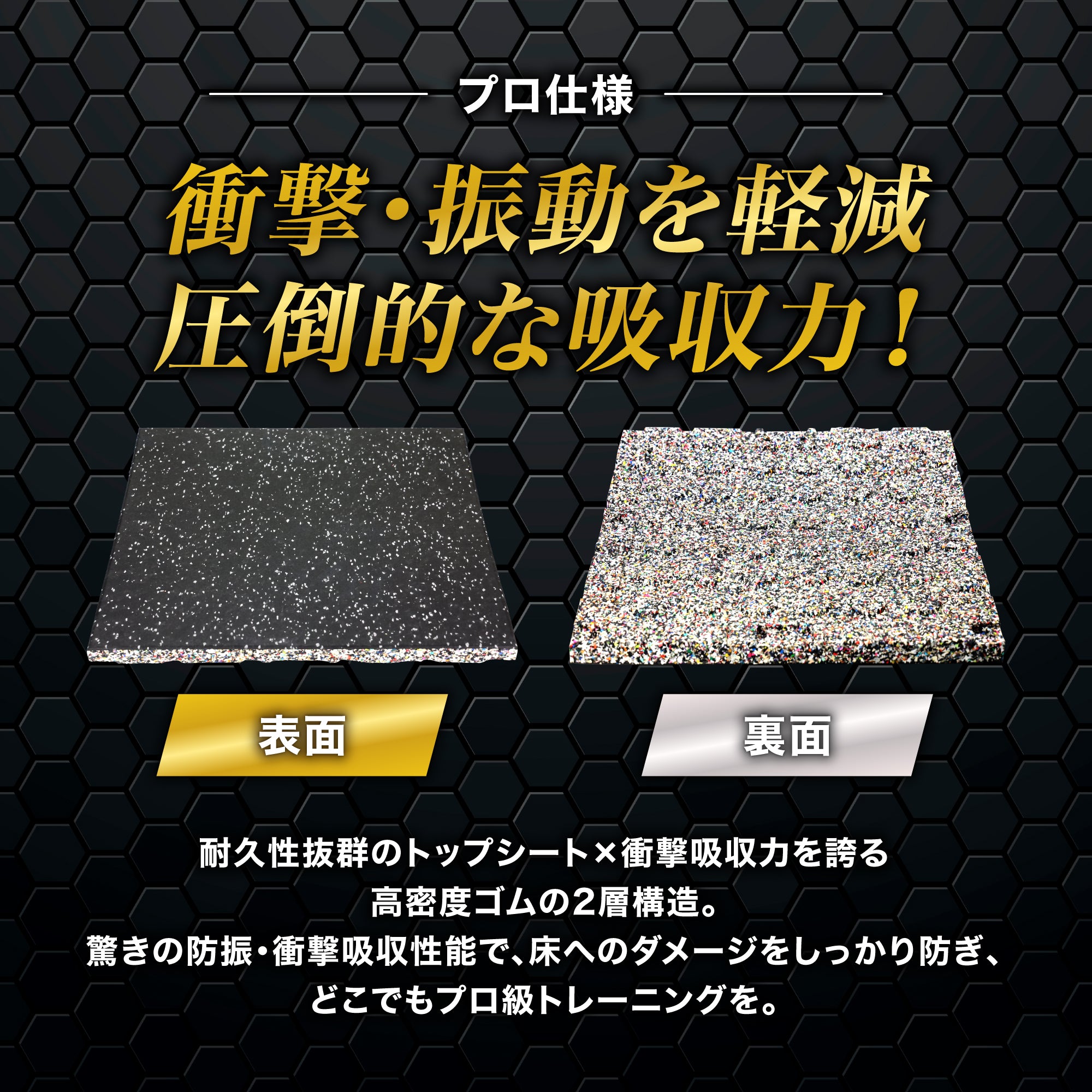 ジム用ゴムマット 50cm角 25mm – ジムマット | GYMMAT