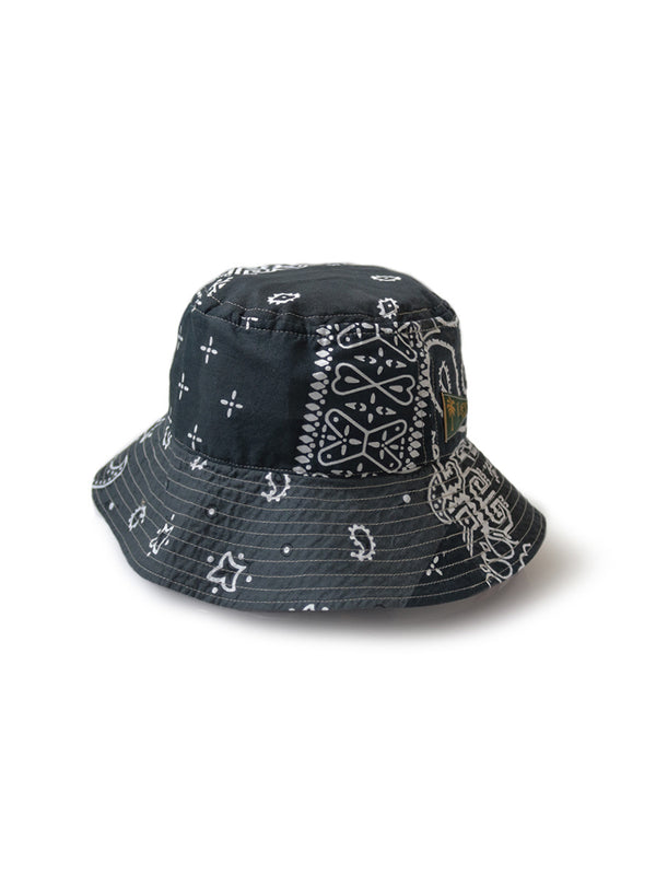 Kapital Bandana Patchwork Bucket Hat (Long Brim) cap – HARUYAMA