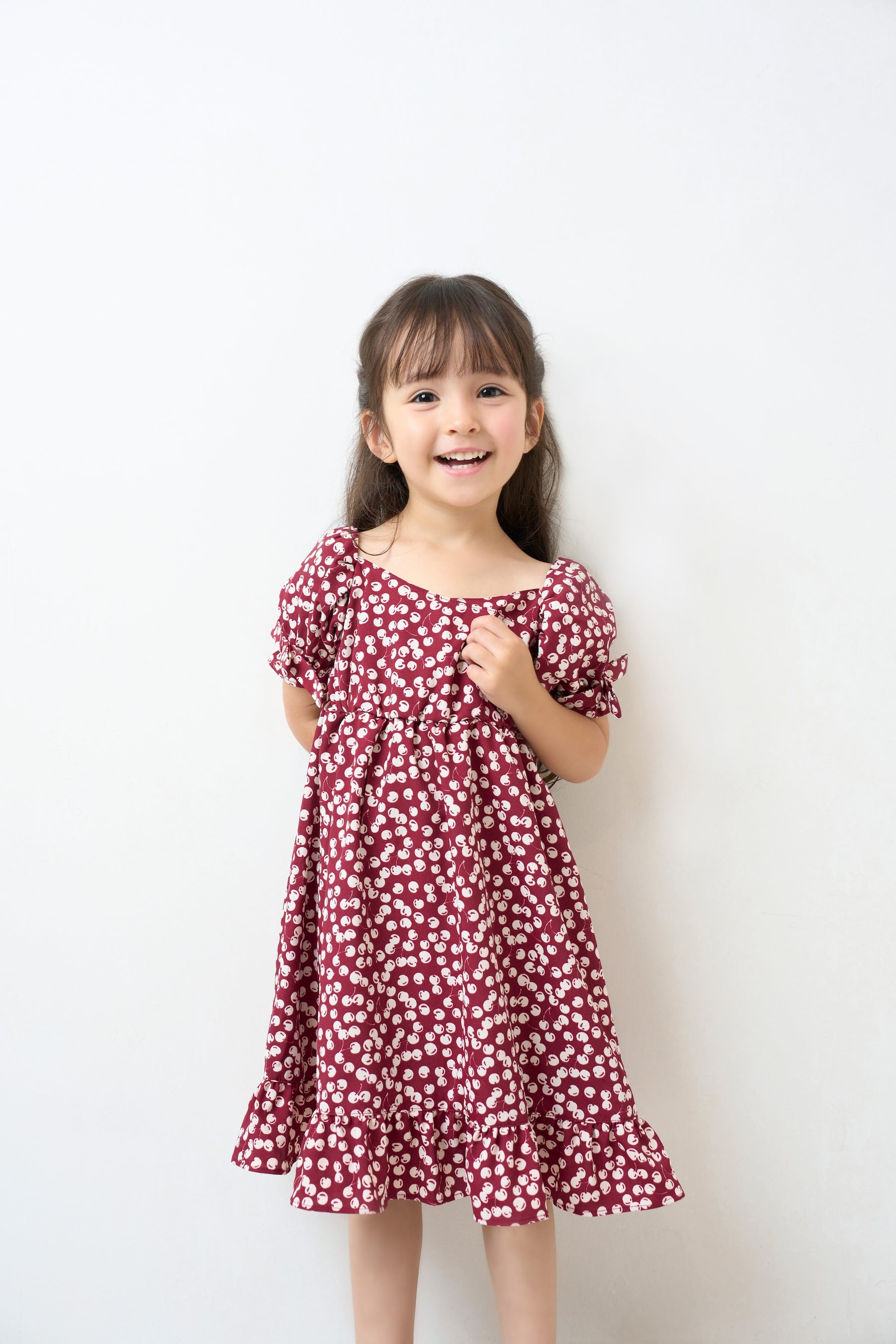 Kids】Baby Cherry Pattern One-Piece