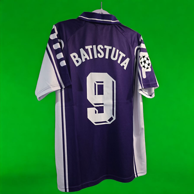 ACF FIORENTINA 99/00 HOME - Jersey Retro - BATISTUTA # 9 - 2XL