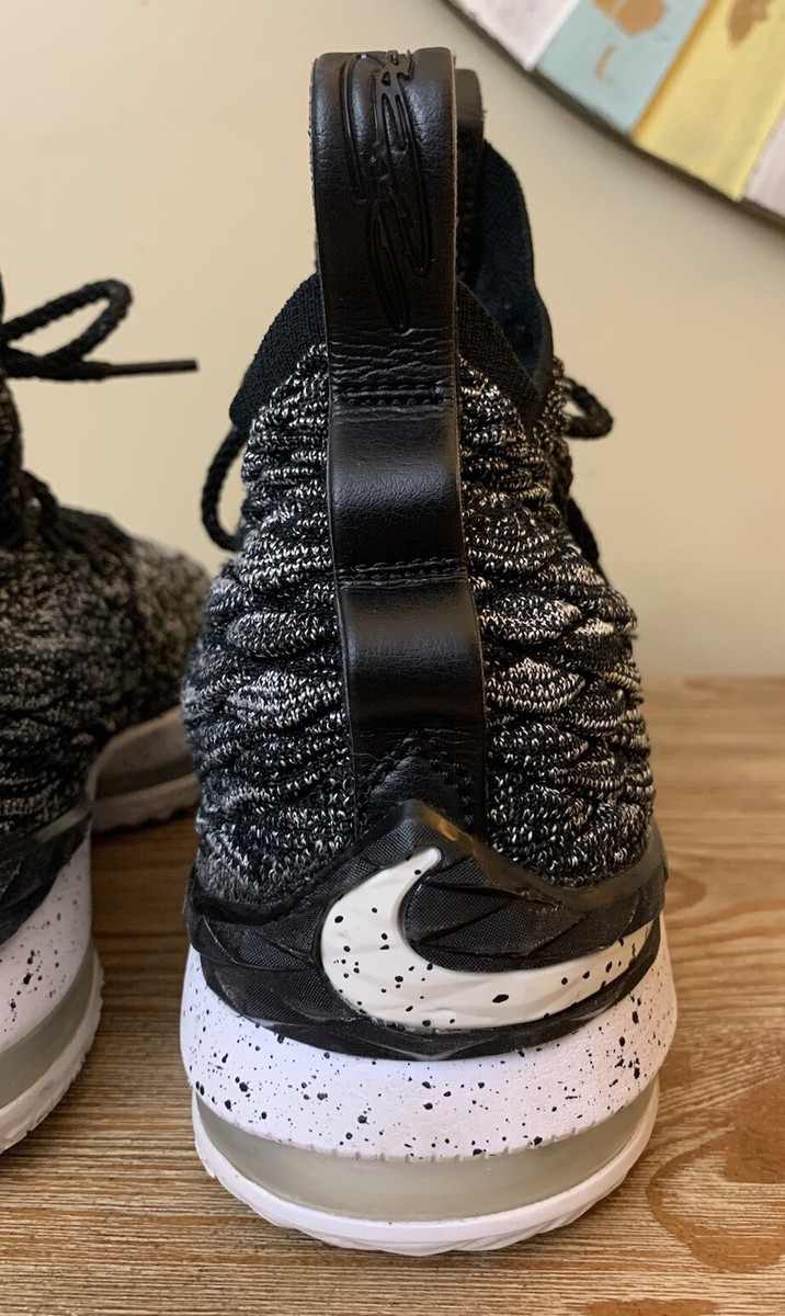 Nike Lebron 15 XV Ashes GS Black White SZ 5 basketball Sneakers
