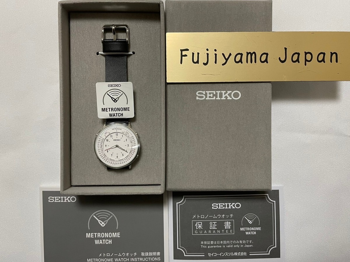 SEIKO Metronome Watch SMW006A Standard Line Monotone Black White w