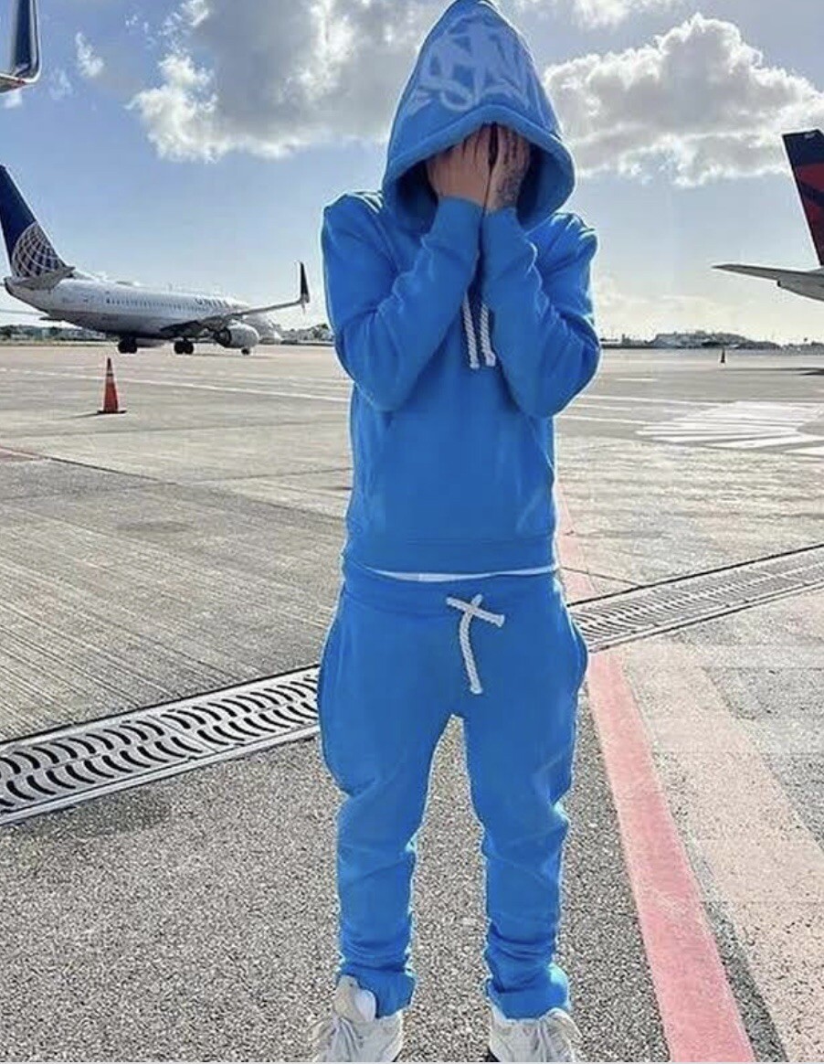 Syna World Logo Tracksuit Blue - Medium 🆕 Brand New 💯 Authentic