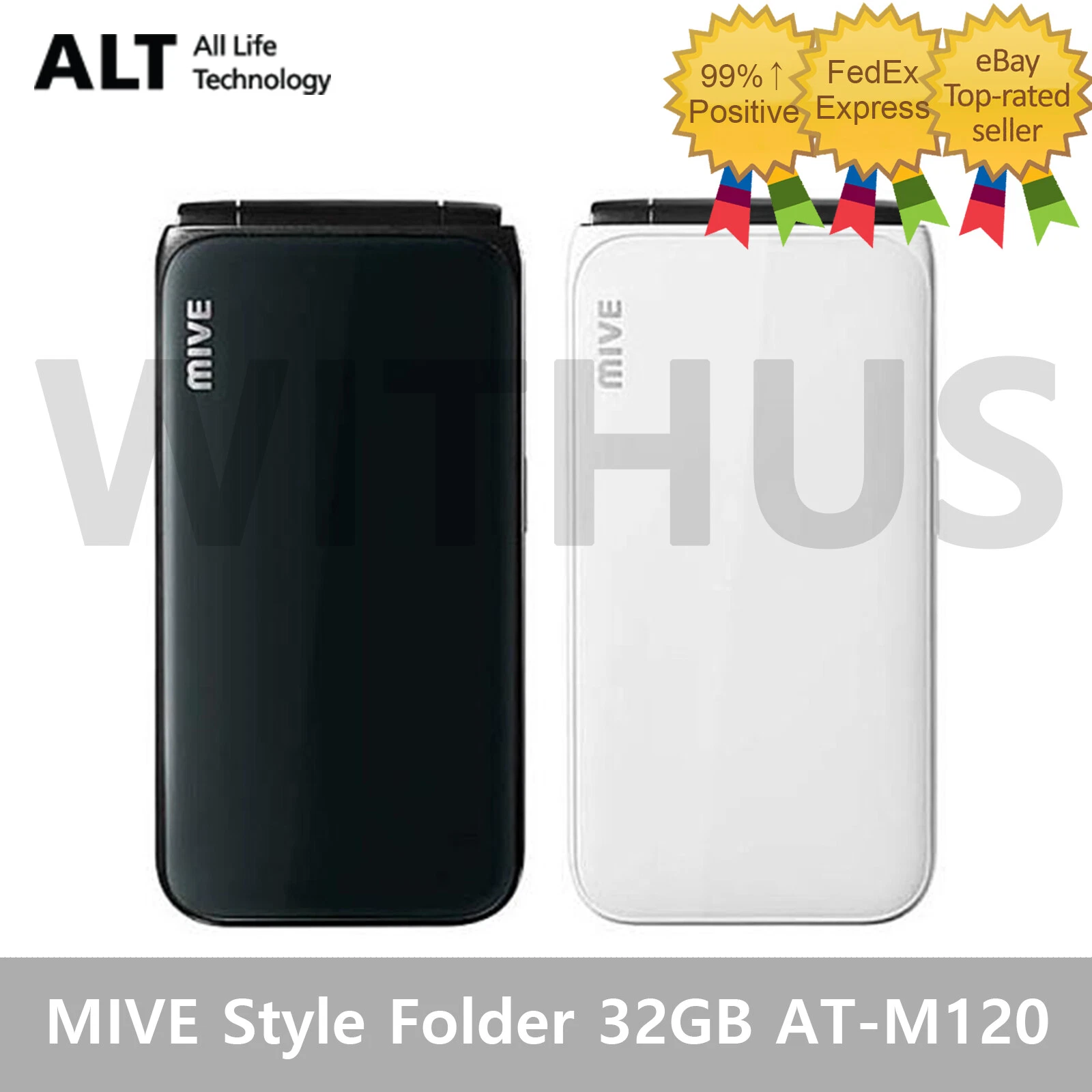 ALT MIVE Style Folder 32GB AT-M120 Unlocked LTE/3G - Black/White