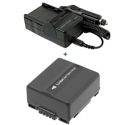 Battery + Charger for Panasonic 3CCD Mini DV PV-GS19 SDR-H18 HDD