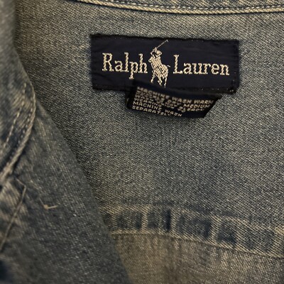 Vintage Polo Country Ralph Lauren Men's/Unisex Denim Work Shirt