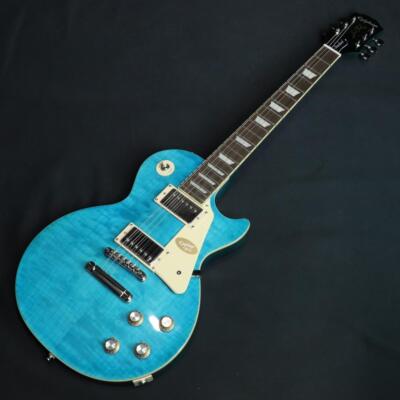 Epiphone Les Paul Standard 60s Quilt Top Translucent Blue with gig