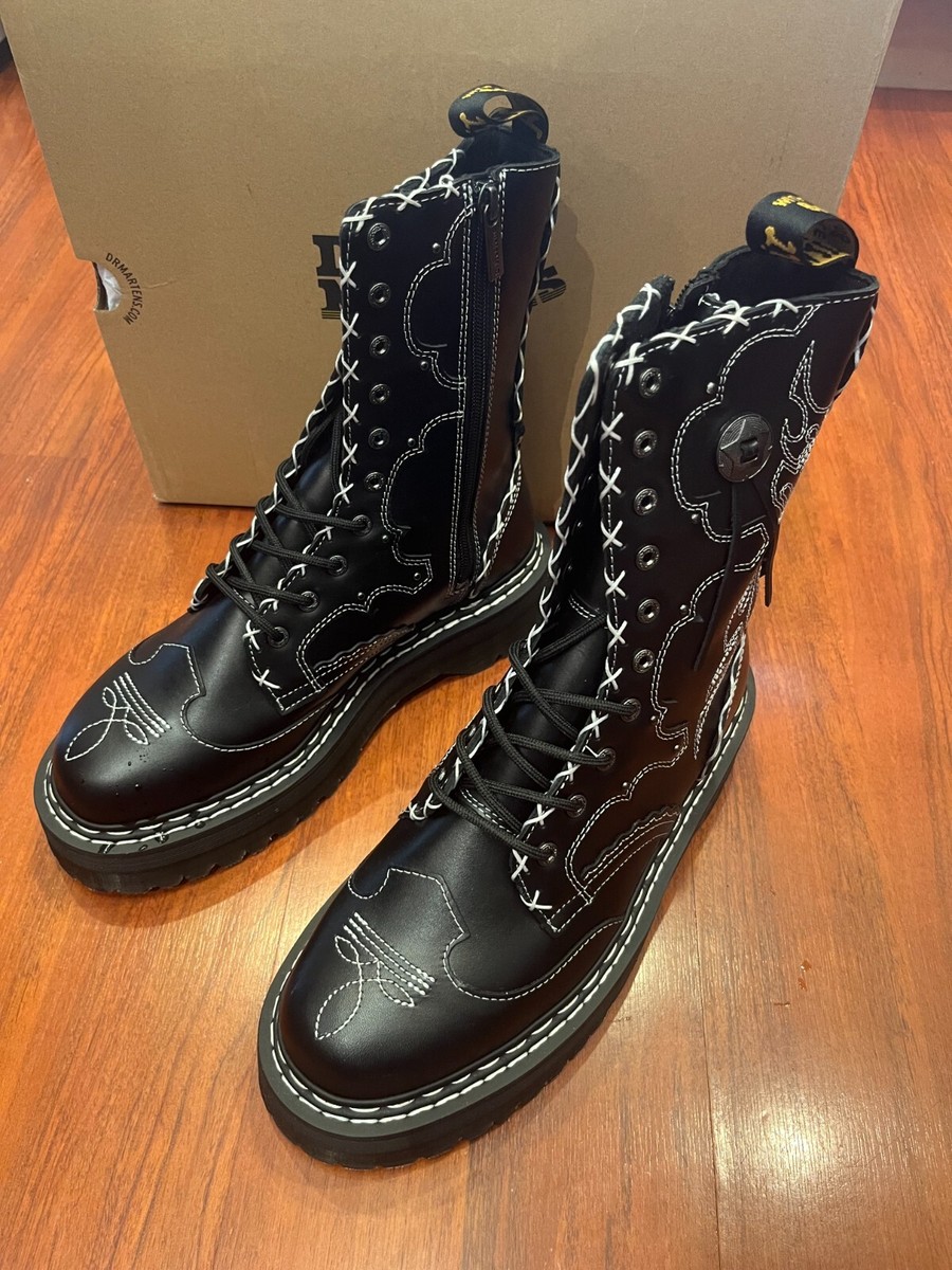 DR. MARTENS JADON HI Boot GOTHIC AMERICANA PLATFORMS RARE FIND
