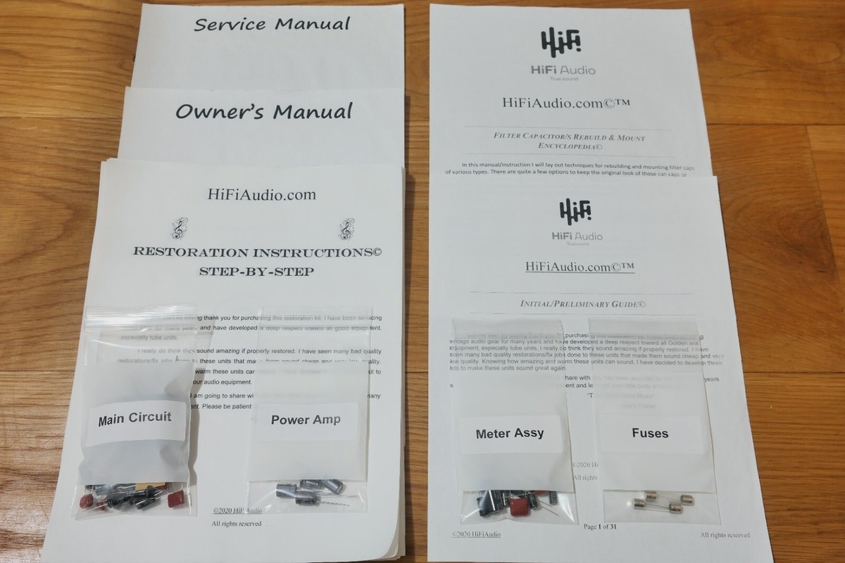 Yamaha M80 restoration recap service kit fix repair capacitor