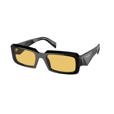 Prada Sunglasses PR27ZS 16K70A 54mm Black / Yellow Lens | eBay