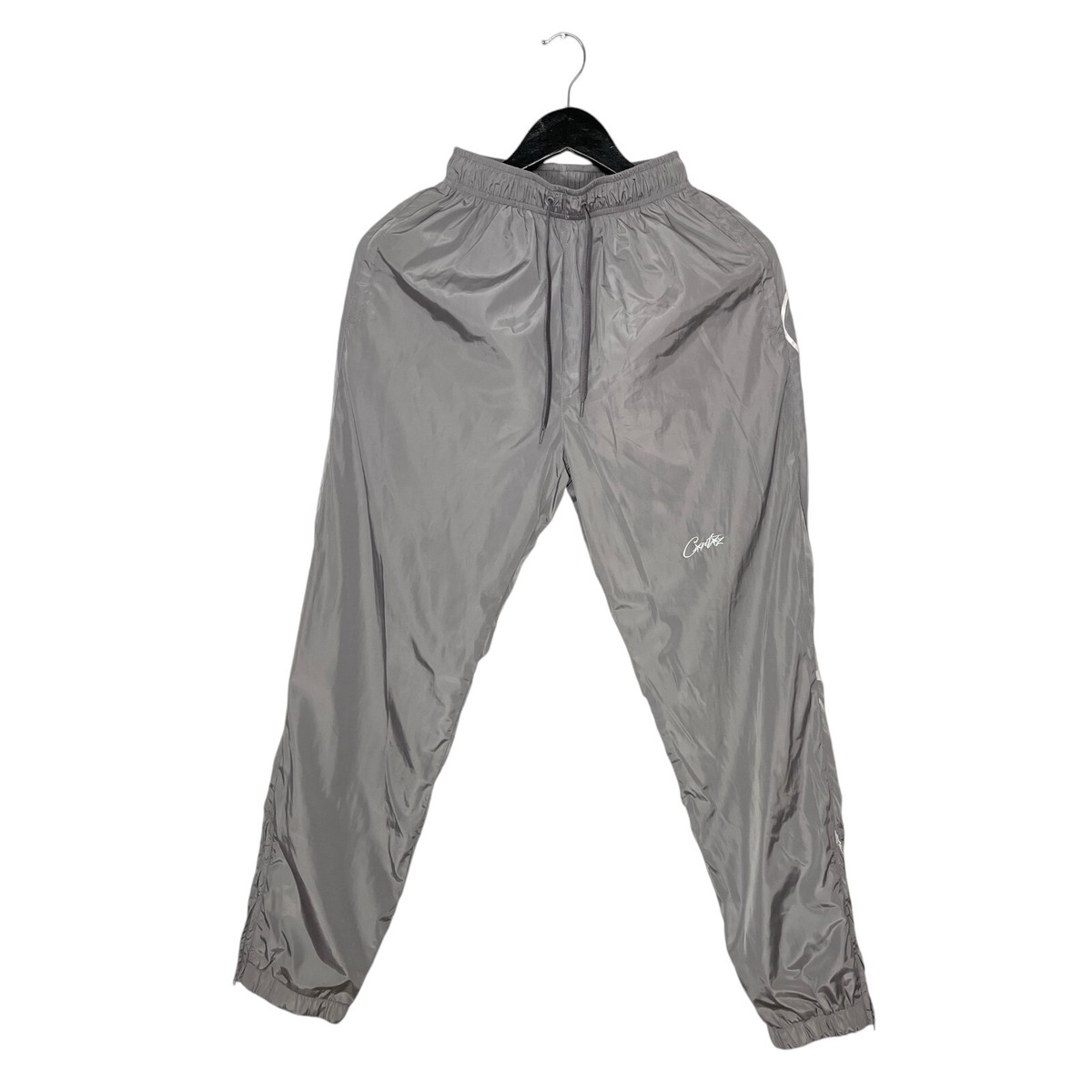 Corteiz Litework Printed Logo Nylon Cuff Zip Track Pants Size XS