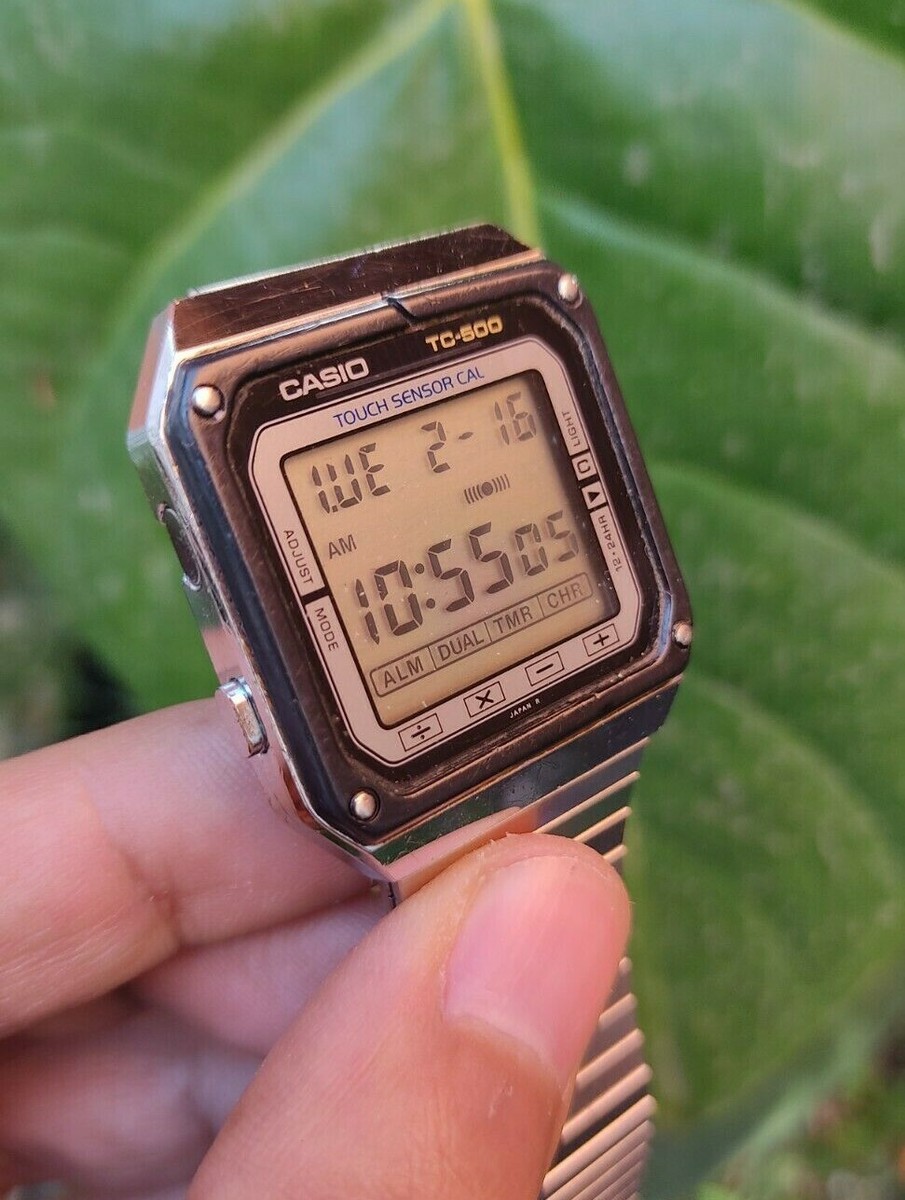 Vintage Casio Touch Tc-500 Calculator Module 119 Japan Made Mens