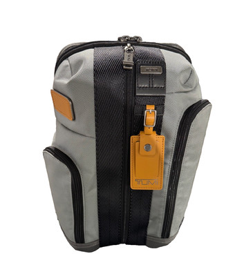 NEW Tumi Fremont HIGGINS 14.5” Sling Bag Backpack - GRAY w/ TAN