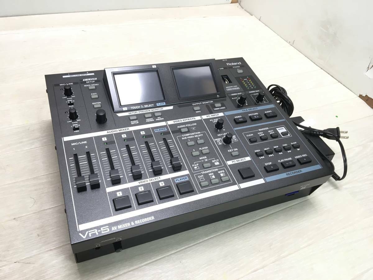 Roland VR-5 AV MIXER RECORDER for Live Video Swicther Webcaster F