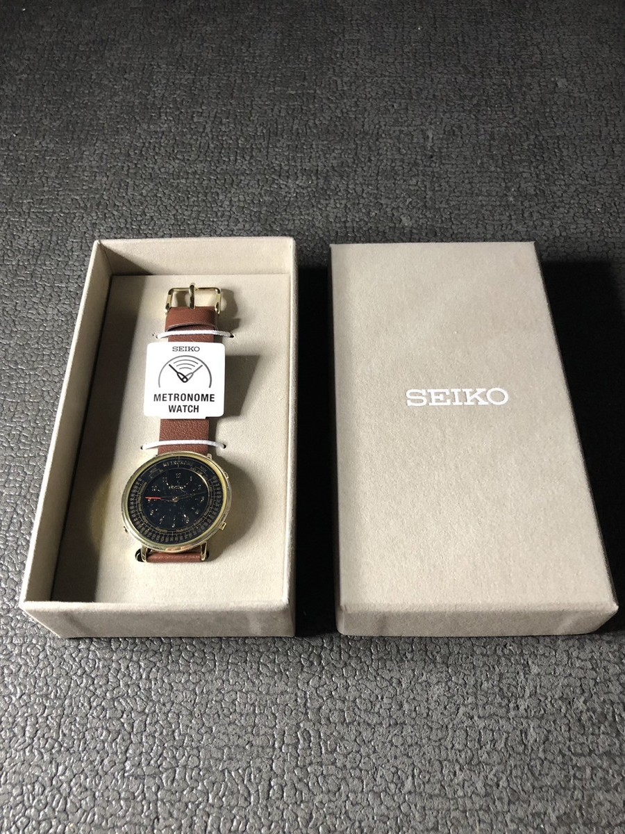 SEIKO Metronome Watch Dark Brown SMW001A Standard Line With Box